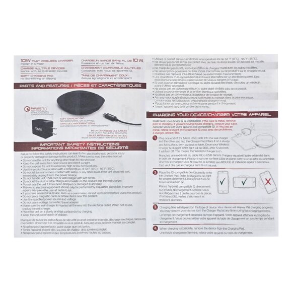 Tzumi 10W Fast Wireless Qi Charging Pad – 2 Pack - Picture 7 of 10